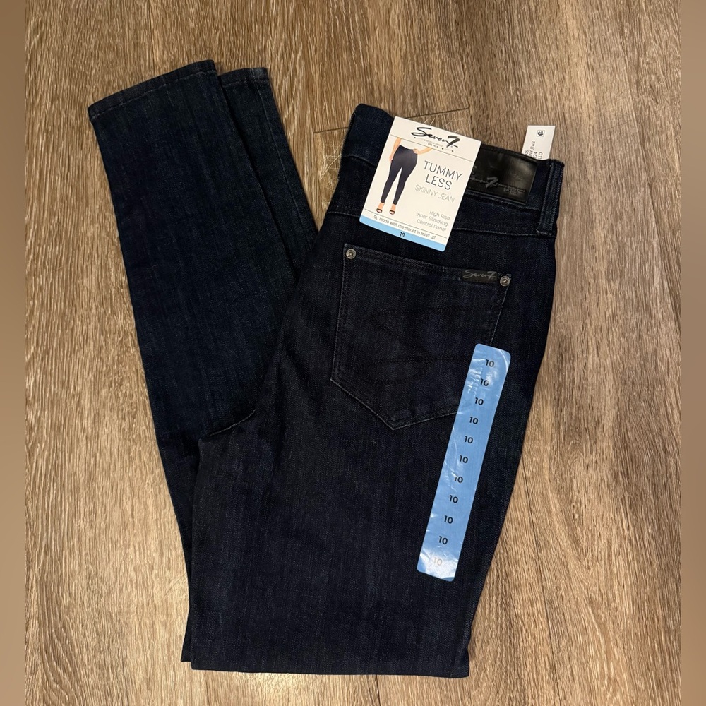 Seven7 Jeans, Tummy Less Skinny Jean, High Rise Size:10